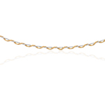 Mirror Spring Braided Necklace in 14K Two Tone Gold