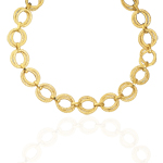 Womens Fancy Necklace in 14K Yellow Gold