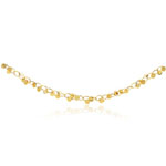 Geometric Disc Necklace in 14K Yellow Gold