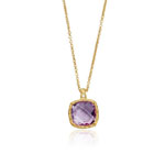 Amethyst Necklace in 14K Yellow Gold