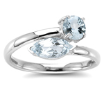 1.33 Cts Sky Blue Topaz Ring in 14K Yellow Gold