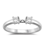0.25 Cts Diamond Engagement Ring Setting in Platinum