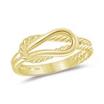 Rope Love Knot Ring in 14K Yellow Gold