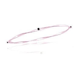 0.16 Cts Black Diamond Twisted Bangle in 14K Pink Gold