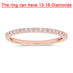 1/4 Cts Natural Pink Diamond Ring in 10K Pink Gold