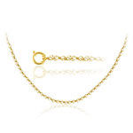 Singapore Chain in 14K Yellow Gold -16 inches