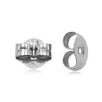 Friction Nuts in 14K White Gold