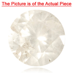 1.20-1.23 Cts of 6.6x6.6 mm H-I color & I3 clarity Round Natural White Diamond ( 1 pc ) Loose Diamond