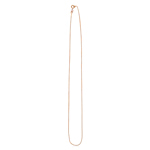Box Chain in Sterling Silver with Pink Vermeil - 18 inches
