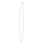 Cable Link Chain in Sterling Silver with Pink Vermeil - 18 inches