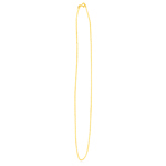 Round Cable Link Chain in Sterling Silver with Vermeil - 18 inches