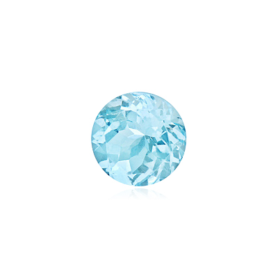 AAA Natural Aquamarine Gemstone Luster Blue 5X8mm 2 Carat Loose Aquamarine Faceted Cut Aquamarine Gemstone Jewelry Making Round