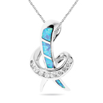 Enamel Pendant in Sterling Silver