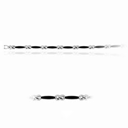 Black Onyx Bracelet in Sterling Silver