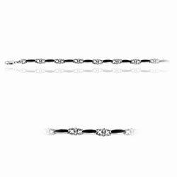 Black Onyx Bracelet in Sterling Silver