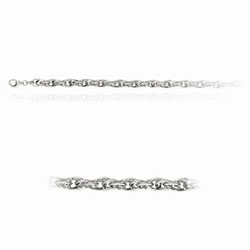 8.00 Inches  Intertwine Fancy Link Bracelet in Sterling Silver