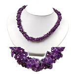 50.00 Cts Amethyst Majestic Necklace in Silver