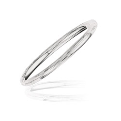 Classic Bangle in 14K White Gold