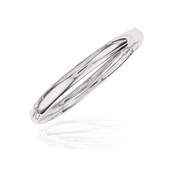 Classic Bangle in 14K White Gold