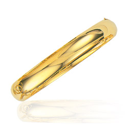 10 mm Classic Bangle in 14K Yellow Gold