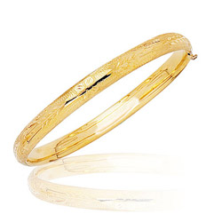 Prince & Princess Children's Paisley Bangle in 14K Yellow Gold