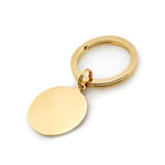 Fashion Key Ring in Stainless Steel with 23K Gold & Rhodium Electroplate