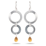 1.50 Cts Citrine Earrings in Sterling Silver