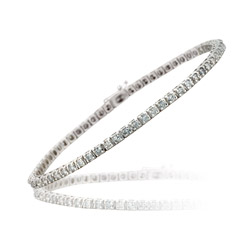 2.50 Cts Diamond Bracelet in 14K White Gold