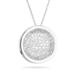 1.25-1.30 Cts  SI2 - I1 clarity and I-J color Diamond Round Pendant in 14K White Gold