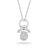 0.22-0.28 Cts SI2 - I1 clarity and I-J color Diamond Pendant in 18K White Gold