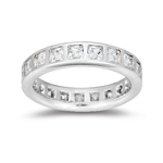 Womens Eternity Wedding Ring in White Gold