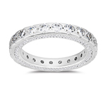 Womens Eternity Wedding Ring in White Gold