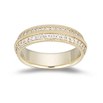 Womens Celtic Eternity Wedding Ring in Yellow Gold
