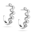 0.28-0.33 Cts  SI2 - I1 clarity and I-J color Diamond Bubble Earrings in 14K White Gold