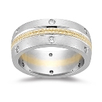 Gents Wedding Band - 0.30 Ct Diamond Eternity Band