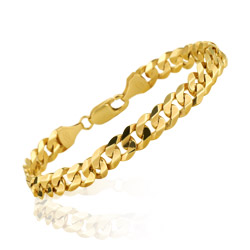 Italian Men's Bracelet in 14K Yellow Gold