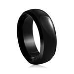 8 mm Black Tungsten Wedding Band