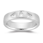 Mens Wedding Band - 1/2 Ct Diamond Wedding Band 