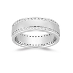 Mens Wedding Band - 1.46-1.55 Ct Diamond Eternity Band