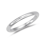 2.5 mm Comfort-Fit Wedding Band in 14K White Gold