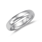 Wedding Band - 18K White Gold 5 mm Comfort-Fit Wedding Band