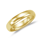 Wedding Band - 18K Yellow Gold 5 mm Comfort-Fit Wedding Band