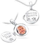 Childrens Jewelry - Musical Box Diamond Twinkle Locket Pendant in  Silver