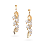 Pearl Couture Earrings in 14K Yellow Gold