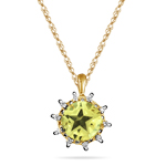 Peridot Pendant - 0.10 Cts Diamond & 2.60 Cts Peridot Star Pendant