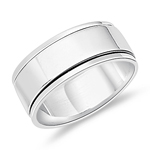 Silver Jewelry - Silver Spinner Ring Band