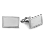 Emerald Men's Cufflinks in Sterling Silver