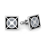 Square Men's Cufflinks in Sterling Silver