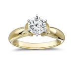 Diamond Engagement Ring Setting in 14K Yellow Gold