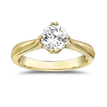 Diamond Engagement Ring Setting in 14K Yellow Gold